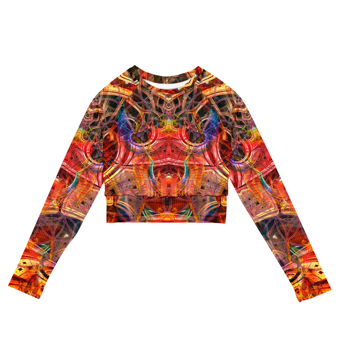 Birth of a Scarab Long Sleeve Crop Top