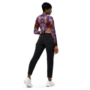 Cosmic Noise Long Sleeve Crop Top