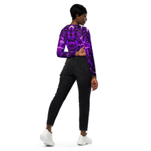 Purple Portal Long Sleeve Crop Top