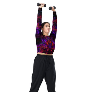 Piezoelectric Long Sleeve Crop Top