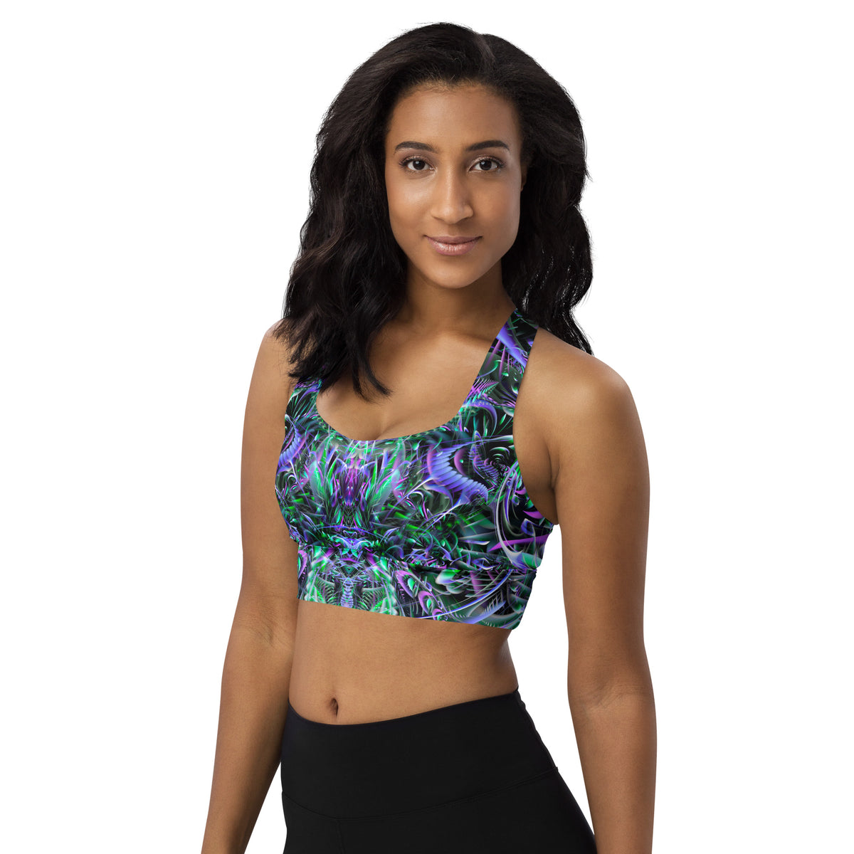 Hypnagogia Longline Sports Bra – Johnathan Singer Art