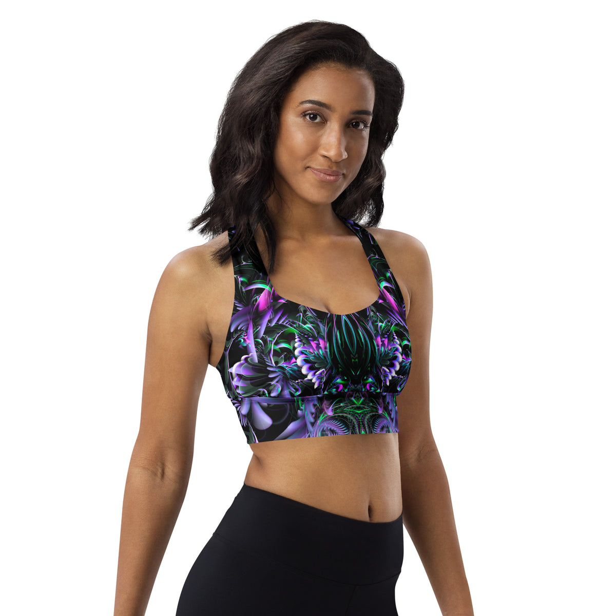 Threshold Consciousness Longline Sports Bra – Johnathan Singer Art