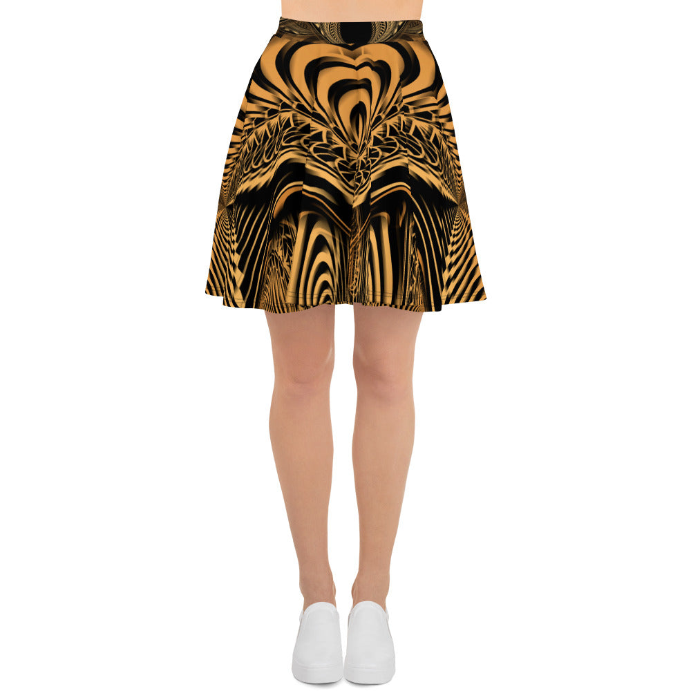 Down the Ribbit Hole Skater Skirt