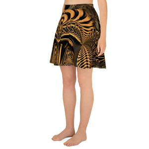 Down the Ribbit Hole Skater Skirt