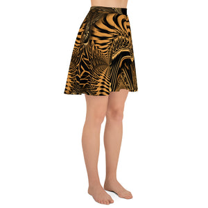 Down the Ribbit Hole Skater Skirt