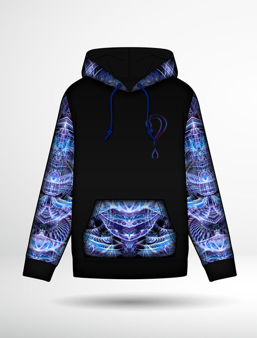 PRE-ORDER: Angels Dancing on a Pin Dripper Hoodie (Zip Up or Pullover) with NO Faux Fur in the hood