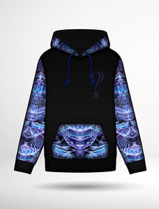 Thomas-Large Angels Dancing on a Pin Pullover Dripper Hoodie - No Faux fur