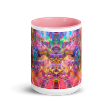 Mariposa Mug with Pink Interior and Handle