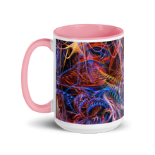 Cosmic Noise Mug with Pink Interior and Handle