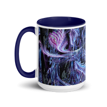 Angels Dancing on a Pin Mug with Dark Blue Interior and Handle