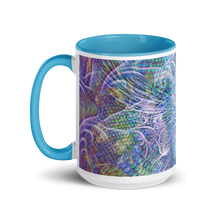 Saphira Mug with Light Blue Interior and Handle