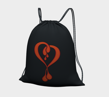 Dripper Heart Drawstring Bag