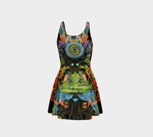Vishuddha Banjo Glass Remix Flare Dress