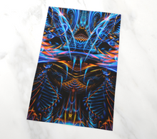 Sound Waves Over Dark Tea Towel