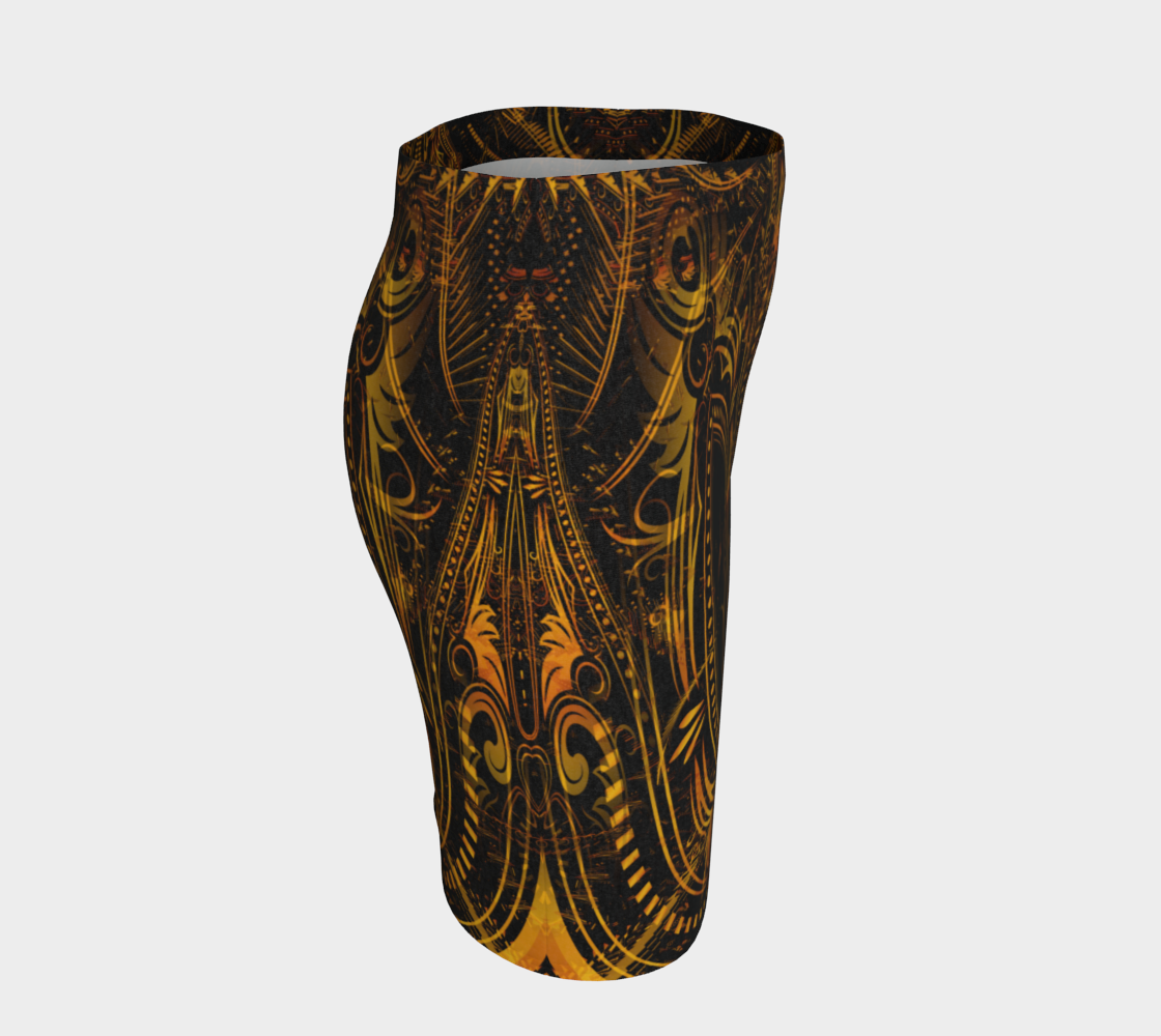 Golden Portal Fitted Skirt – Johnathan Singer Art