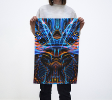 Sound Waves Over Dark Tea Towel