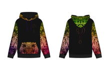 PRE-ORDER Spectral Evidence Dripper Hoodie (Zip Up OR Pullover) with Yellow Faux Fur in the hood