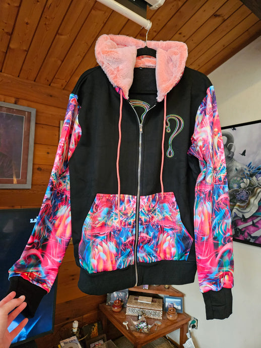 PRE-ORDER Off to See the Wizard Dripper Hoodie (Zip Up OR Pullover) with Orange Faux Fur in the hood