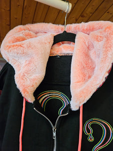 PRE-ORDER Off to See the Wizard Dripper Hoodie (Zip Up OR Pullover) with Orange Faux Fur in the hood