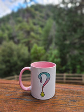 Ombre Dripper Mug with Pink interior and handle
