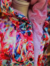 Off to See the Wizard Crushed Velvet Cloak with Pink Faux Fur lining