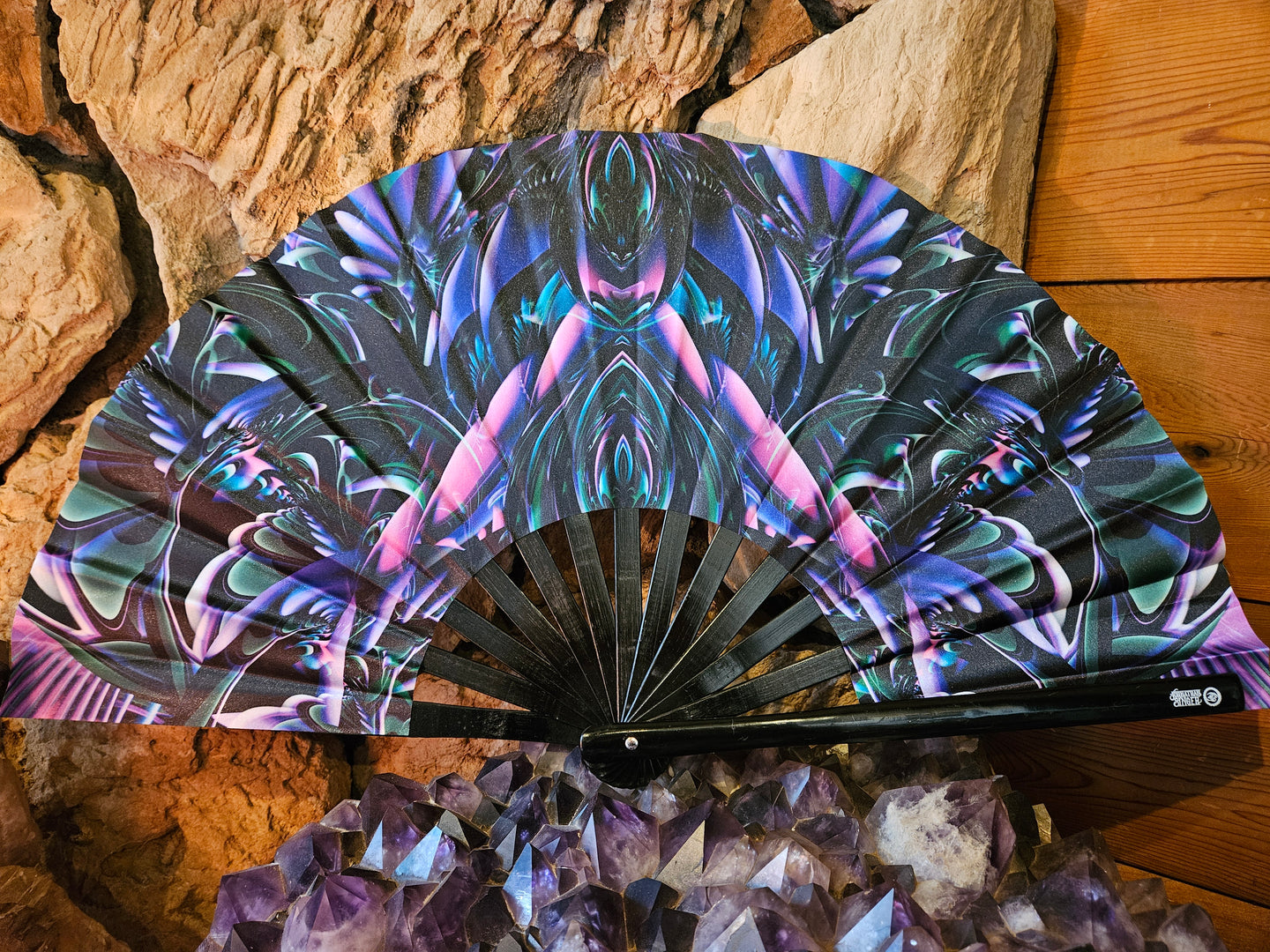 Threshold Consciousness UV Reactive Hand Fan