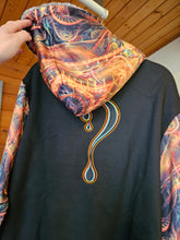 XL Dragon's Lair Pullover Dripper Hoodie with Brown Faux Fur in the hood