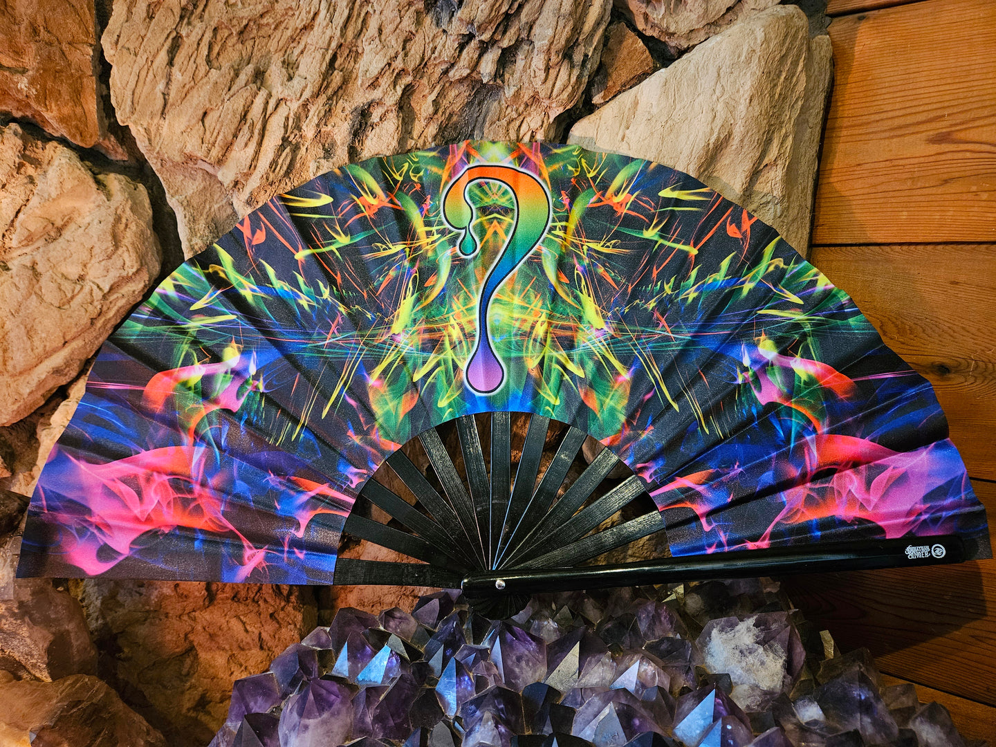 Spirit of Fire x Dripper UV Reactive Hand Fan