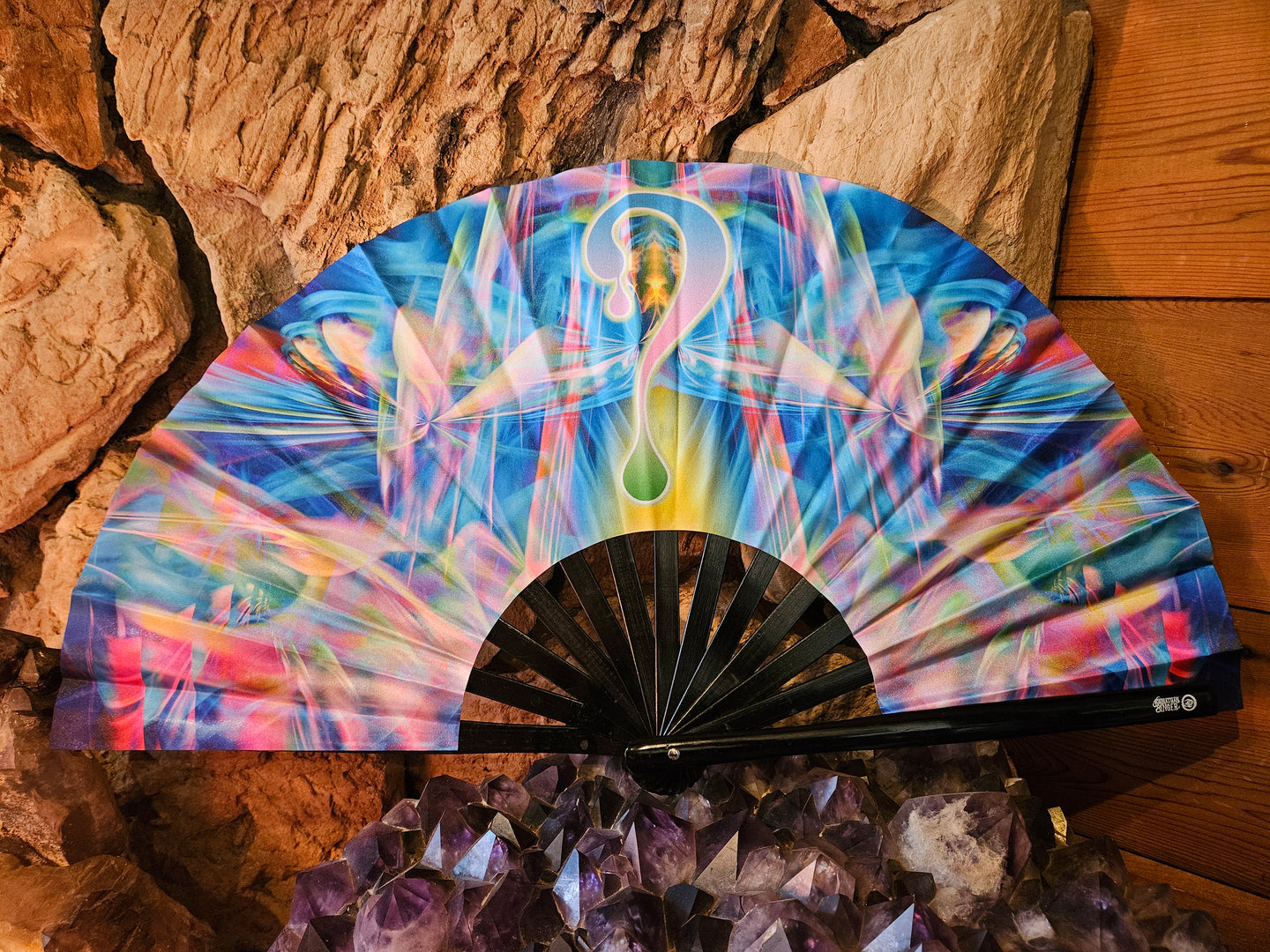 Spirit of Air x Dripper UV Reactive Hand Fan