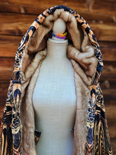 Down the Ribbit Hole Crushed Velvet Cloak with Brown Faux Fur