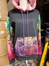 Spectral Evidence Pullover Hoodie with Maroon/Red Faux Fur in the hood