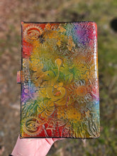 1/1 Handmade Stamped Dripper Leather Journal Cover #3 (Book Included)