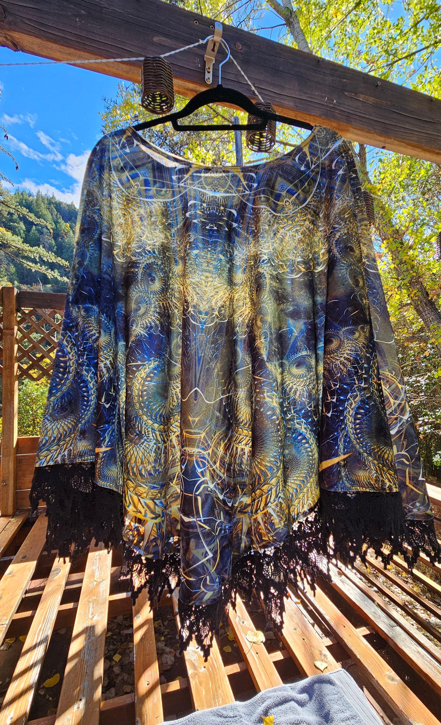 Give it a Whirl Crushed Velvet Pullover Shawl
