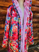 Off to See the Wizard Crushed Velvet Cloak with Pink Faux Fur lining