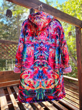 Off to See the Wizard Crushed Velvet Cloak with Pink Faux Fur lining