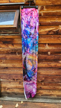 SALE: 16"x72" Psychedelic Circus Satin Charmeuse Scarf
