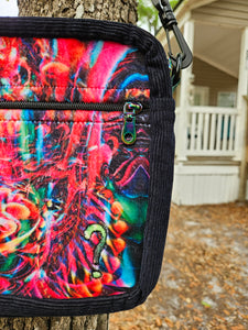 Reddy Threads x Singer "Off to See the Wizard" w/question mark Velvet Crossbody Bag