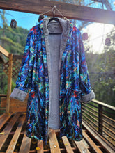 Suwampee Crushed Velvet Cloak with Olive Green Gray Faux Fur lining
