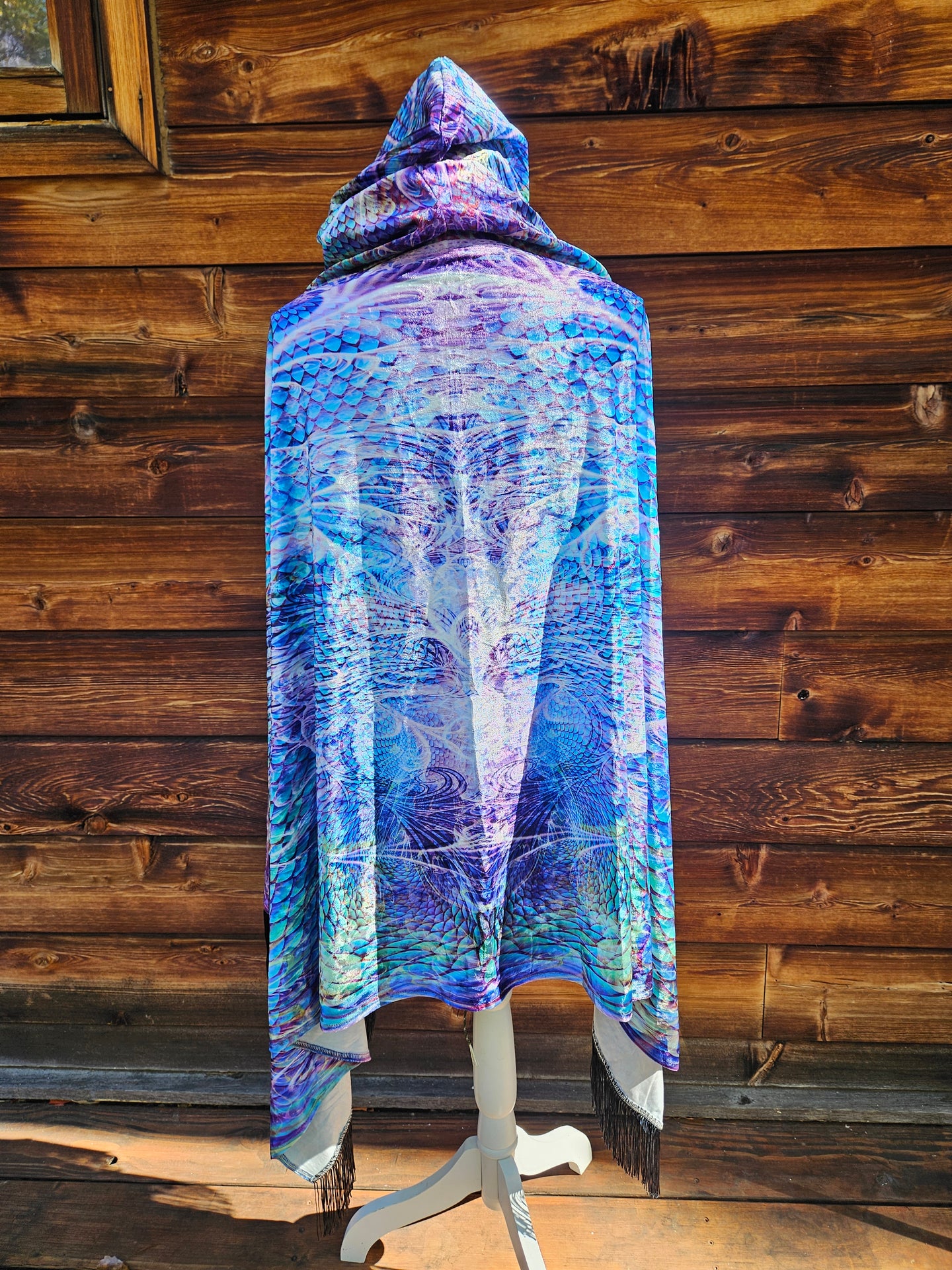 Saphira Velvet Hooded Pashmina