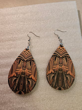 #4 Slightly Blemished: Down the Ribbit Hole Wooden Waterdrop Earrings