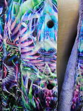 Hypnagogia Crushed Velvet Cloak with Purple Faux Fur