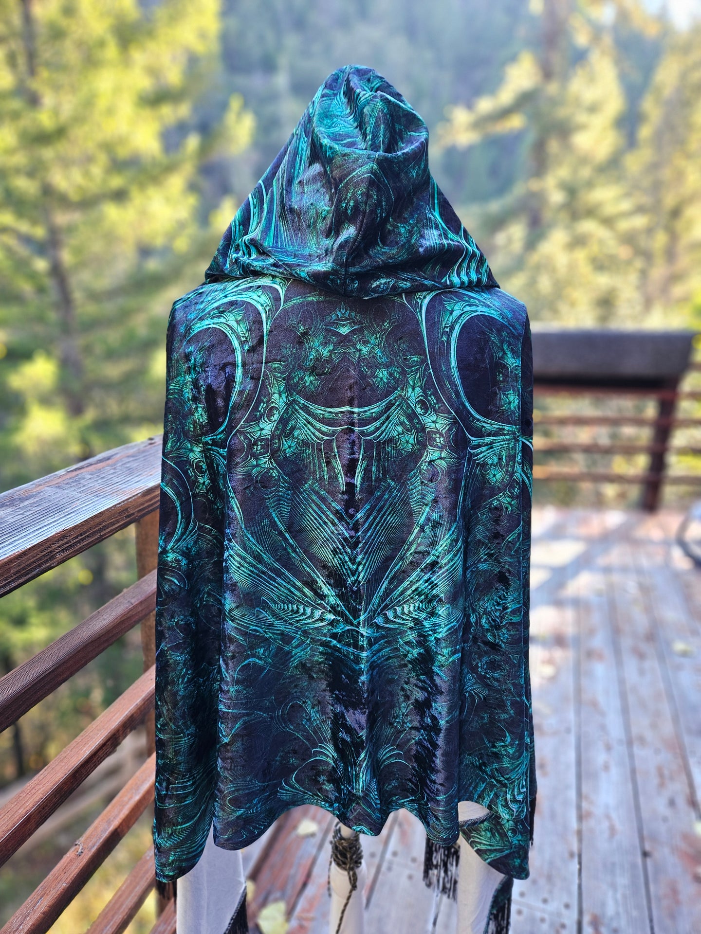 Meganeuropsis Velvet Hooded Pashmina