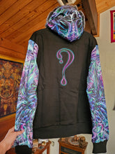 MEDIUM: Hypnagogia PULLOVER with Black silver tipped Faux Fur in the hood
