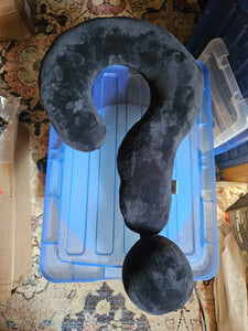 Black Question Mark Pillow