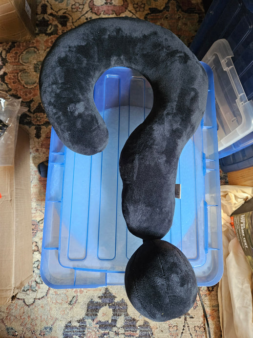 Black Question Mark Pillow