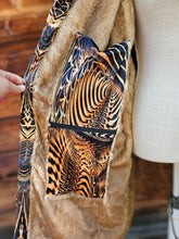 Down the Ribbit Hole Crushed Velvet Cloak with Brown Faux Fur