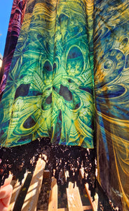 Spectral Evidence Crushed Velvet Pullover Shawl