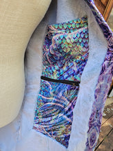 Saphira Crushed Velvet Cloak with Seamfoam Blue Faux Fur lining