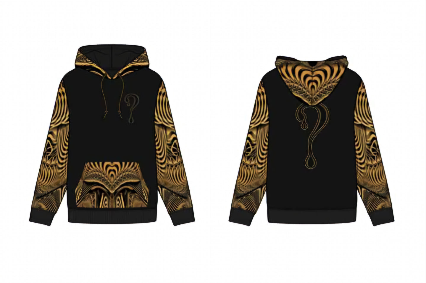 PRE-ORDER: Down the Ribbit Hole Dripper Hoodie (Zip up or Pullover) with NO Faux Fur in the hood