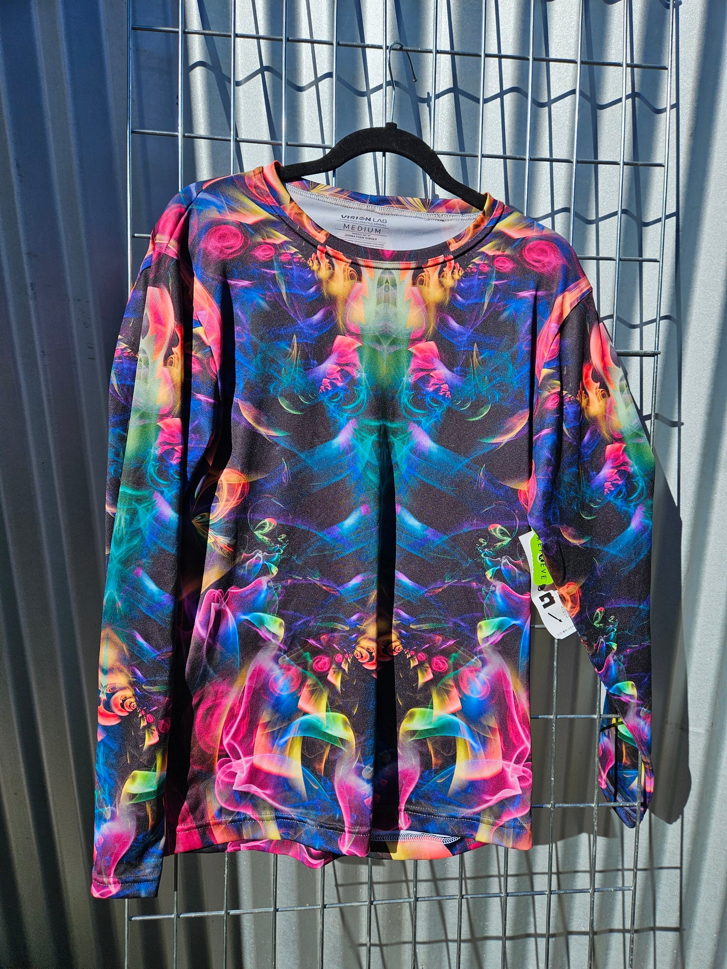 Sale: Medium Rainbow Smoke Long Sleeve T-Shirt